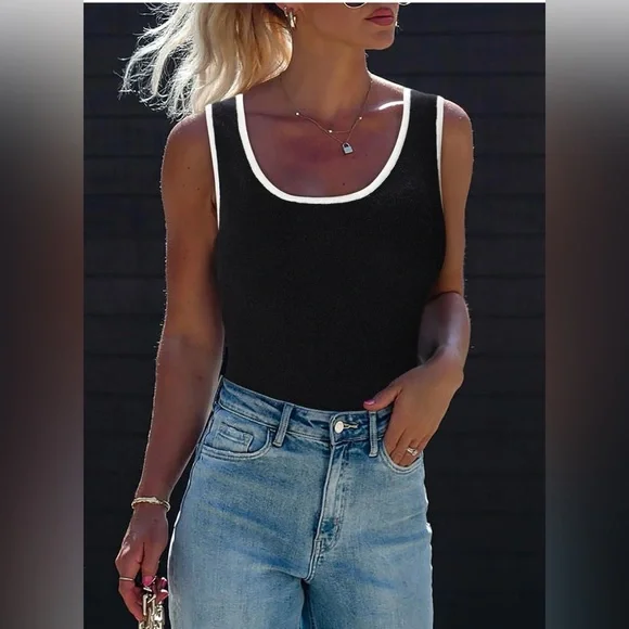 2 Color Block Tank Tops NWT - Picture 3 of 7